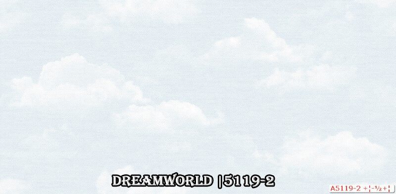 Giấy dán tường vân mây nền xanh 5119-2.